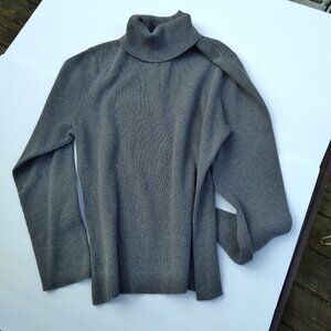 Style&co. Grey Ribbed Turtleneck ~ Classic Neutral Wardrobe Staple Sz XL